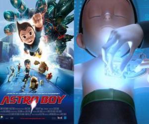 пазл Астробой или Astro Boy, супер-робот, созданный доктором Тенма в образ своего умершего сына Тоби и его воспоминания